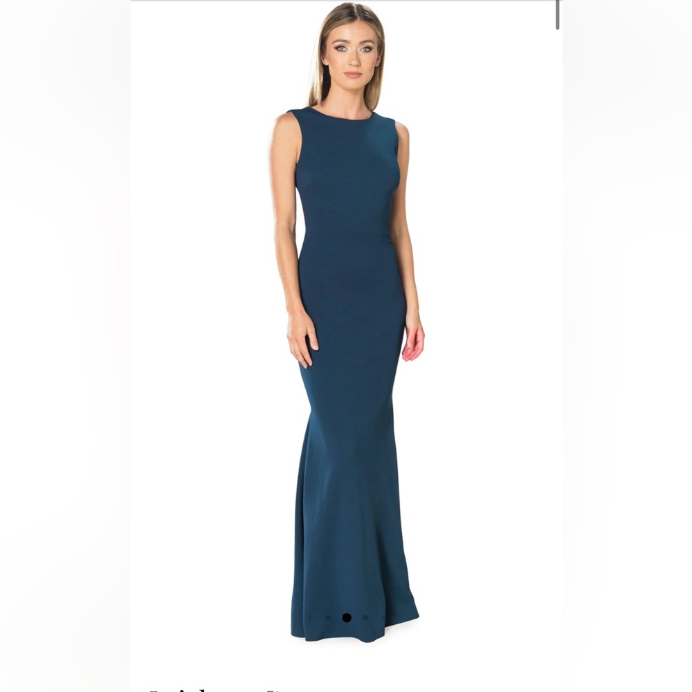 Dress the Population Navy Blue Sleeveless Maxi Dress